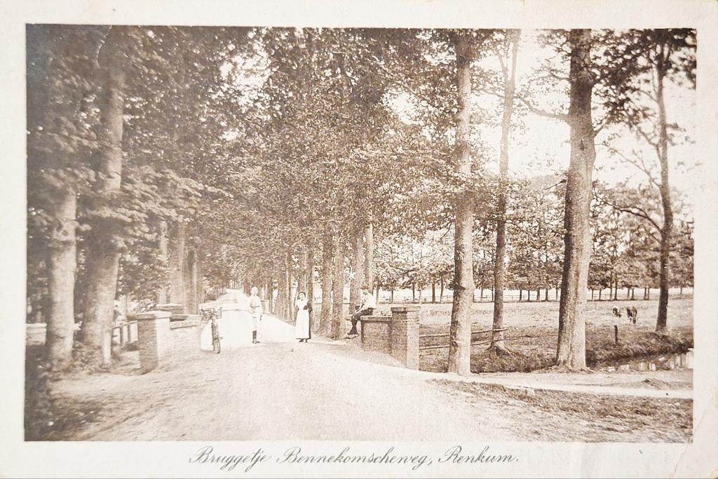 Renkum - Bruggetje Bennekomscheweg - 1929, Ophalen of Verzenden, 1920 tot 1940, Gelopen, Gelderland