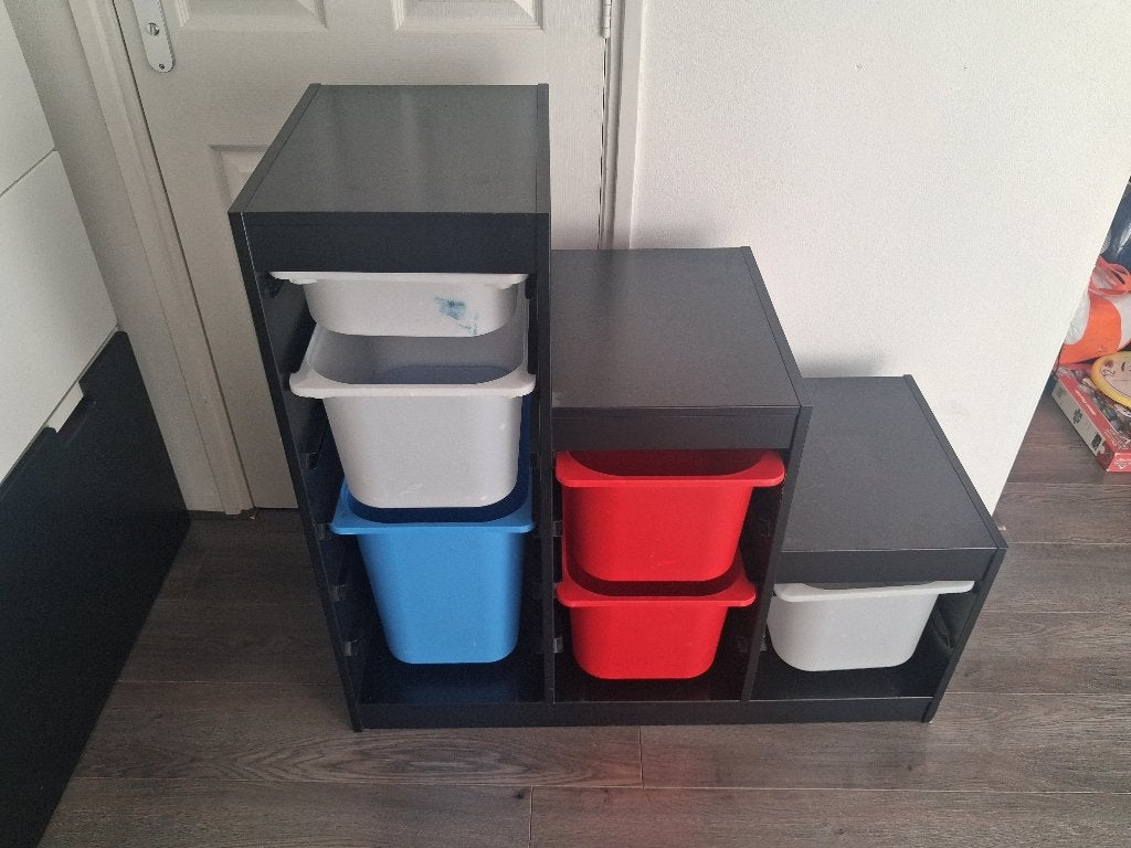 Ikea trofast kast met bakken, Ophalen, Gebruikt, Kast, 75 tot 100 cm