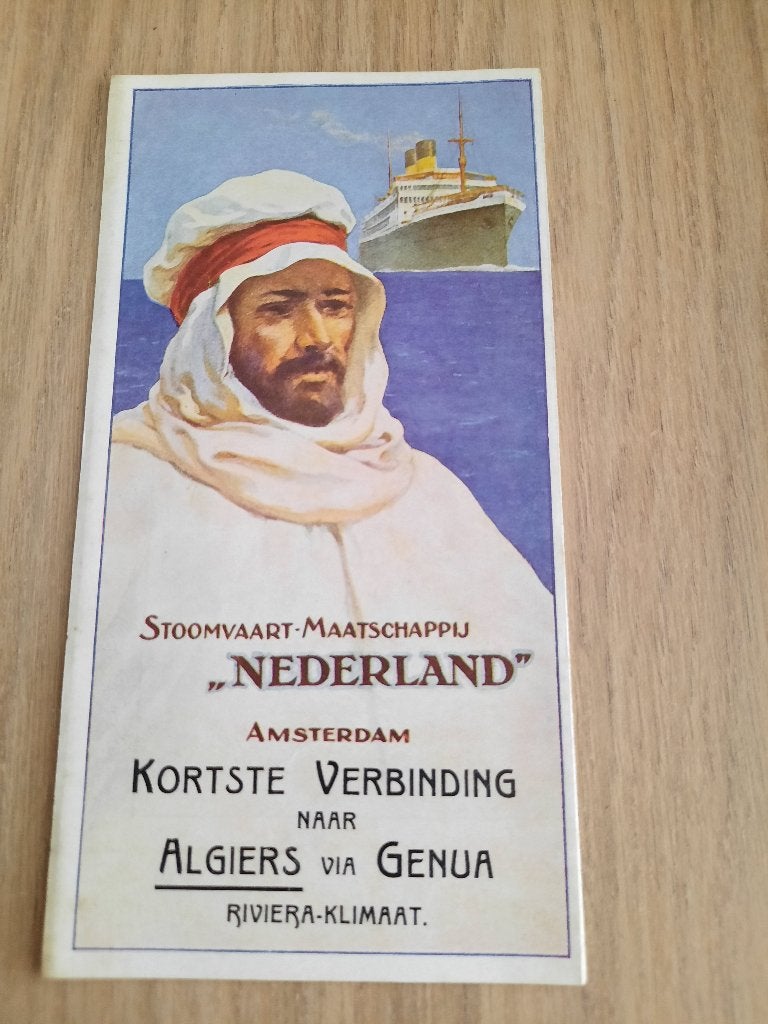 Stoomvaart Maatschappij Nederland folder, Ophalen of Verzenden, Zo goed als nieuw, Kaart, Foto of Prent