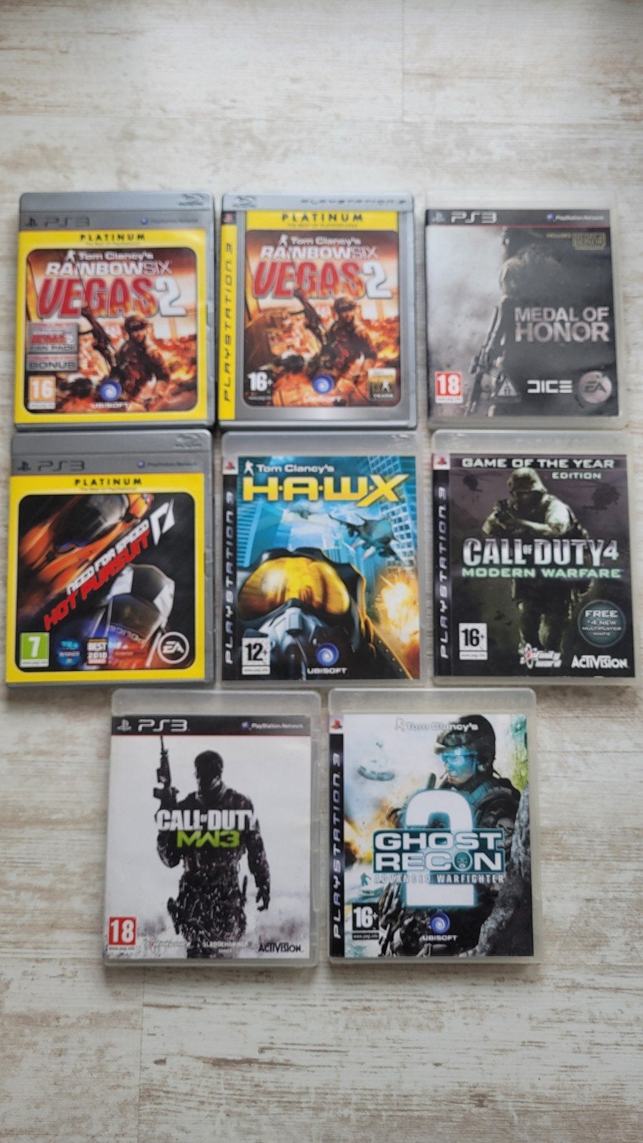 Playstation 3 spellen - set van 8, Spelcomputers en Games, Gebruikt, Shooter, Ophalen of Verzenden, Eén computer