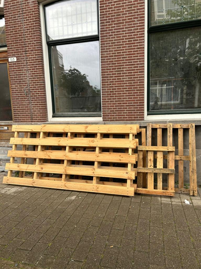 Gratis pallets, Doe-het-zelf en Verbouw, Ophalen, Overige houtsoorten, Minder dan 200 cm, Pallet