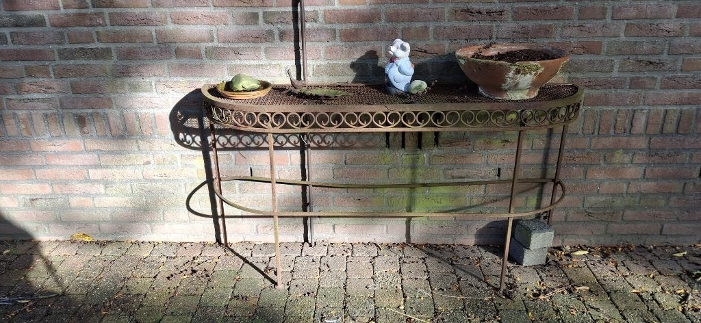 Tuindecoratie tafeltjes, Ophalen, Gebruikt
