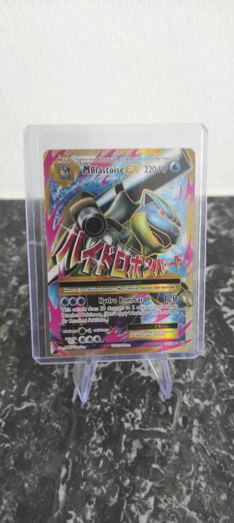 Mega Blastoise ex - NM, Ophalen of Verzenden, Zo goed als nieuw, Losse kaart, Foil
