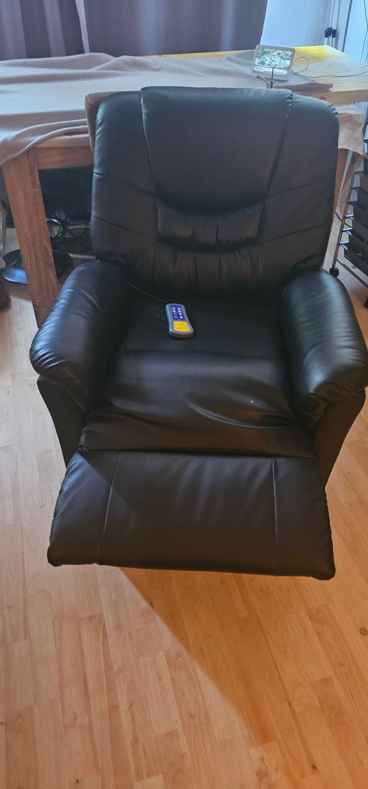 Relaxfauteuil met verwarming en massage, Ophalen, Gebruikt, Modern, Comfort, 75 tot 100 cm