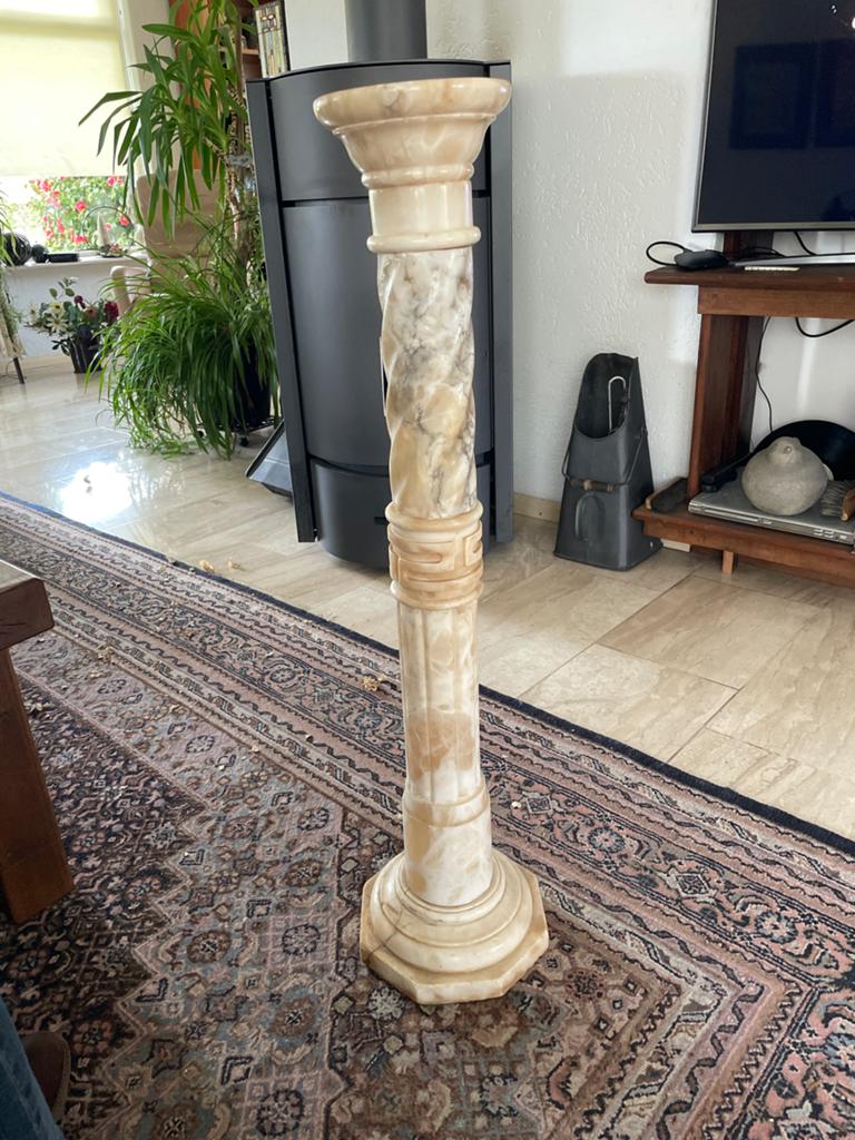 Elegante marmeren zuil/sokkel - Klassiek design, Huis en Inrichting, Ophalen, Gebruikt