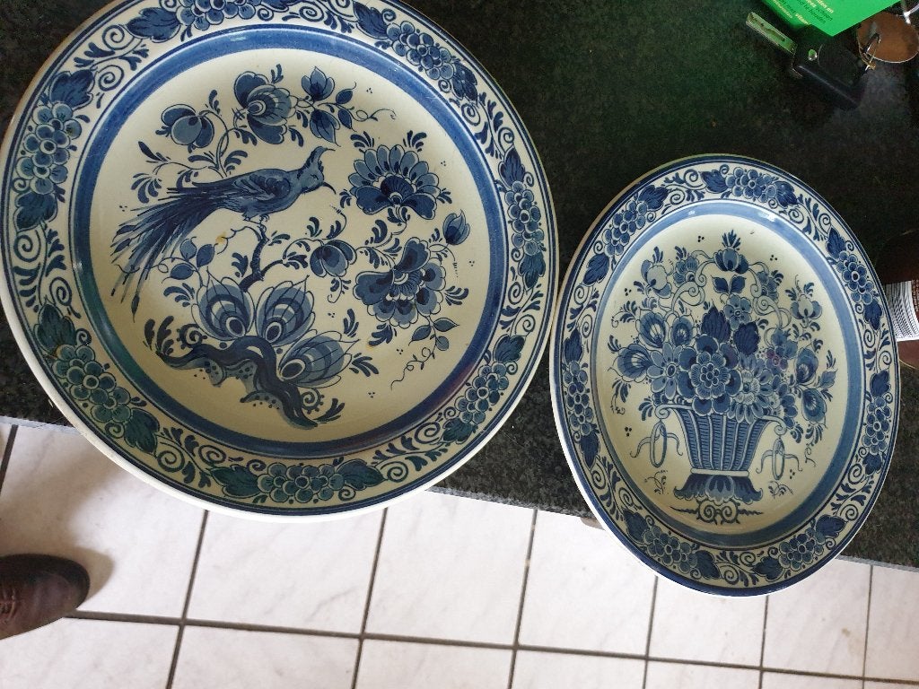 Delfts blauw borden Koninklijke Goedewaagen, Ophalen of Verzenden