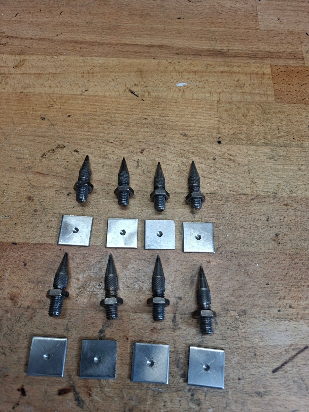 M8 Spikes + Onderlegschijven, Ophalen of Verzenden, Zo goed als nieuw, Overige typen, Overige merken