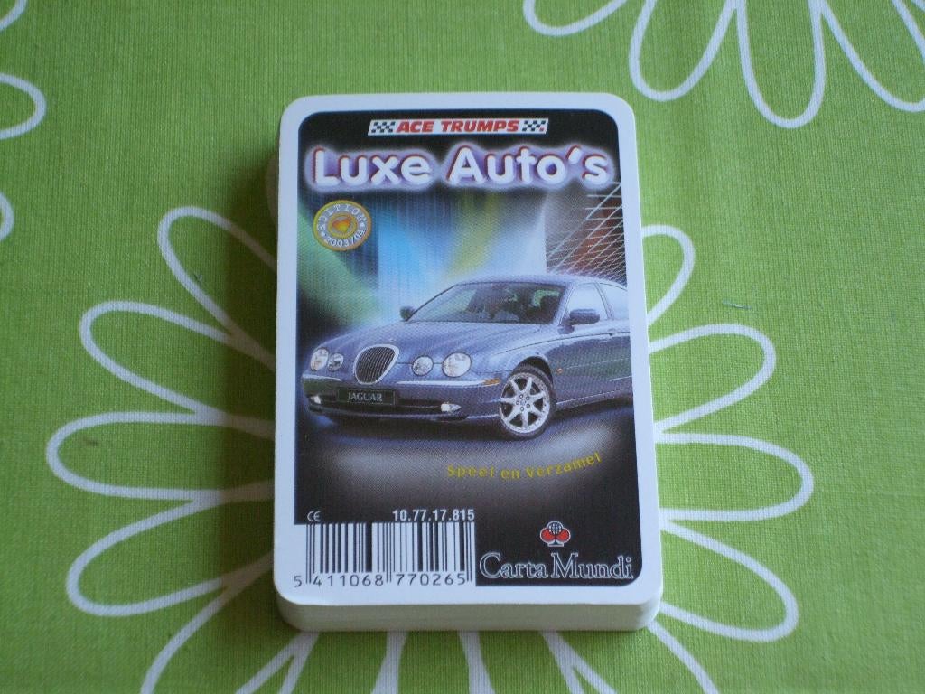 Luxe auto's kwartet (2), Verzamelen, Speelkaarten, Jokers en Kwartetten, Ophalen of Verzenden, Nieuw, Kwartet(ten)