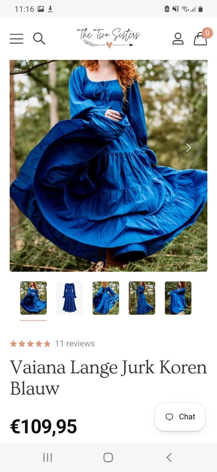 Prachtige Two Sisters jurk blauw maat S Nieuw, Kleding | Dames, Blauw, Two Sisters, Nieuw, Ophalen of Verzenden