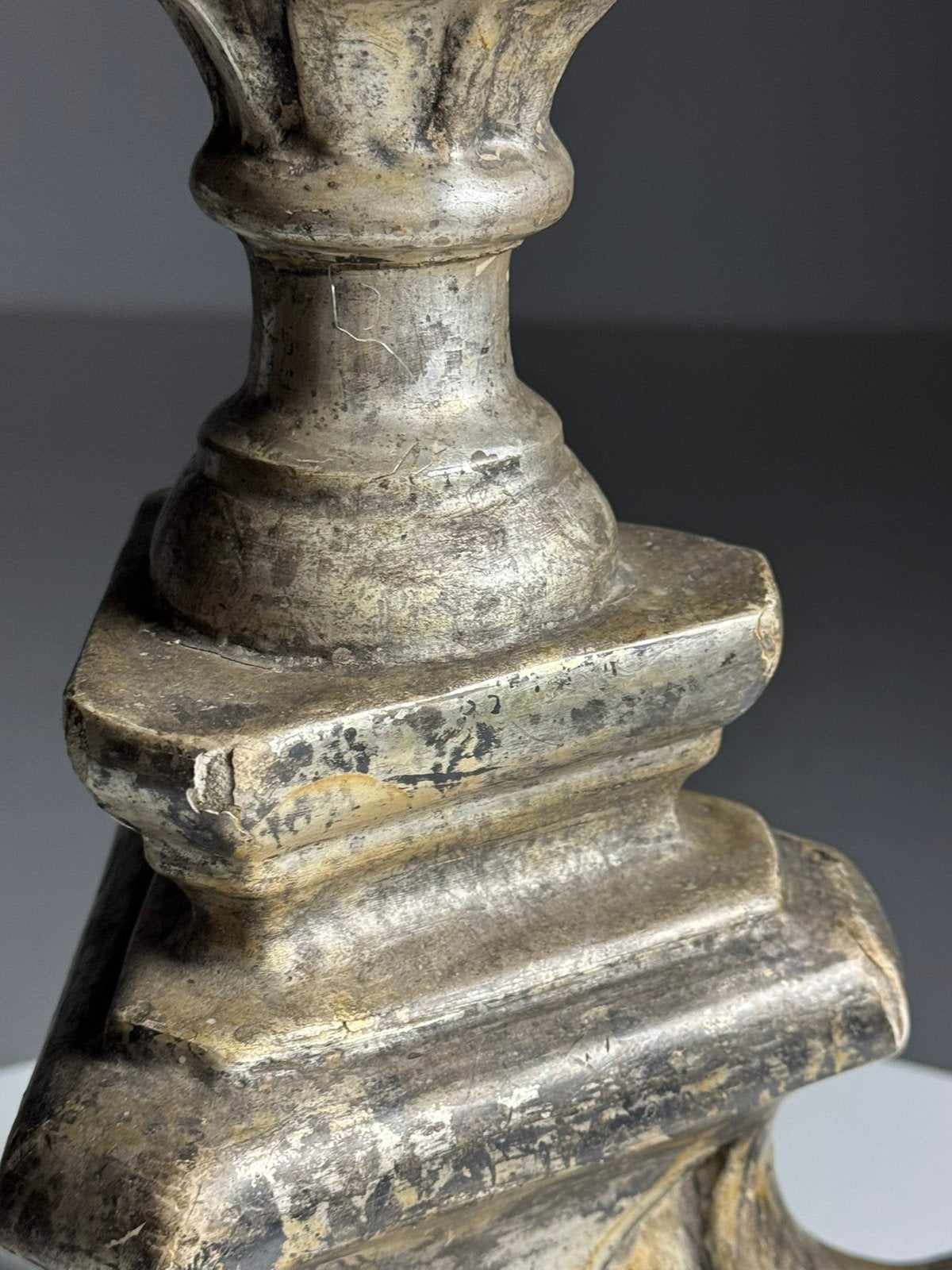 Grote italiaanse kandelaar 18e eeuw, Antiek en Kunst, Ophalen of Verzenden, Koper of Brons