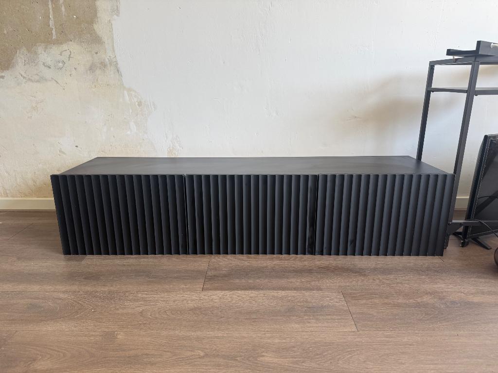 Tv meubel, Ophalen, Gebruikt, 100 tot 150 cm, Eikenhout