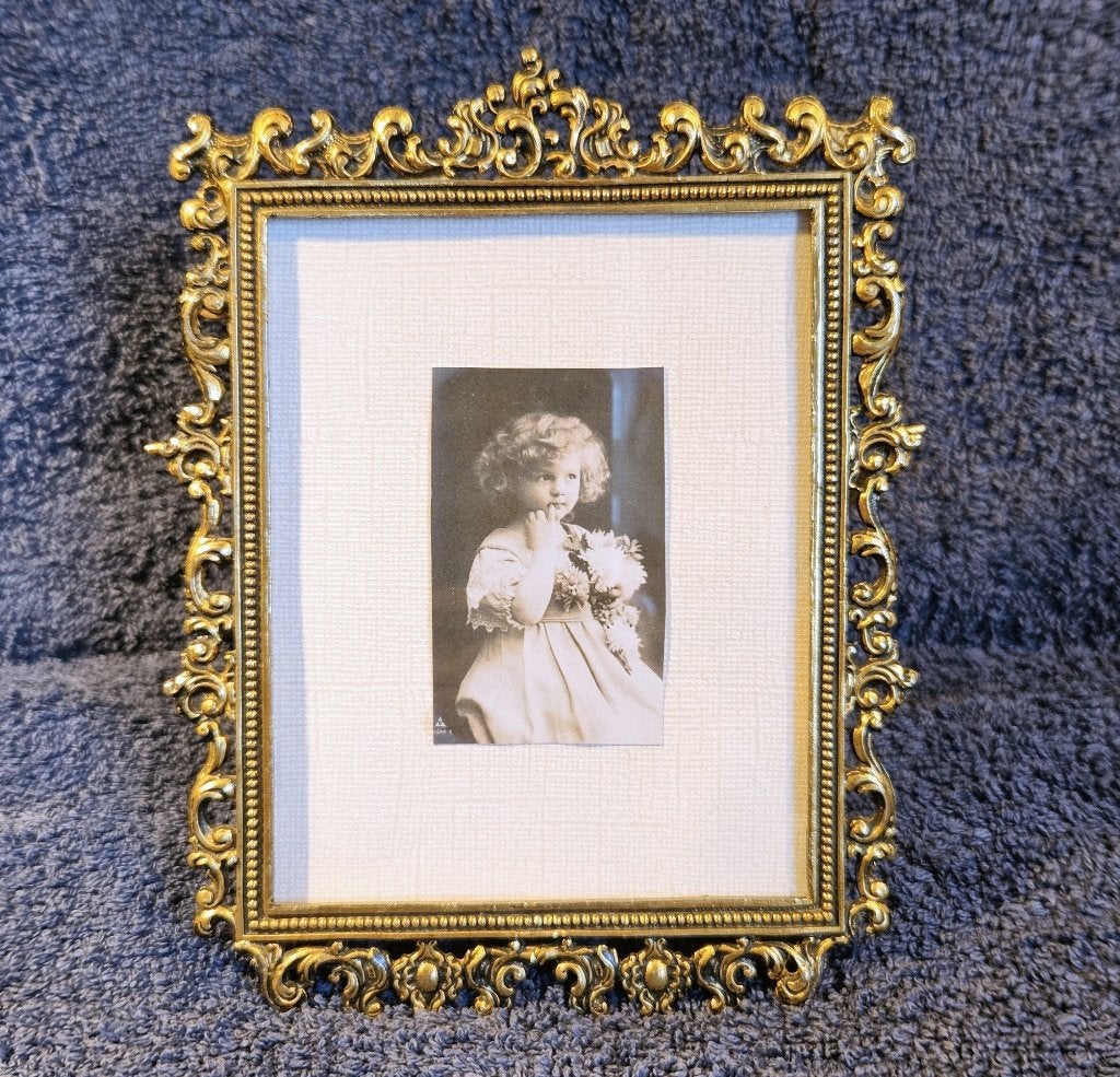 vintage barok fotolijst-massief messing, Ophalen of Verzenden
