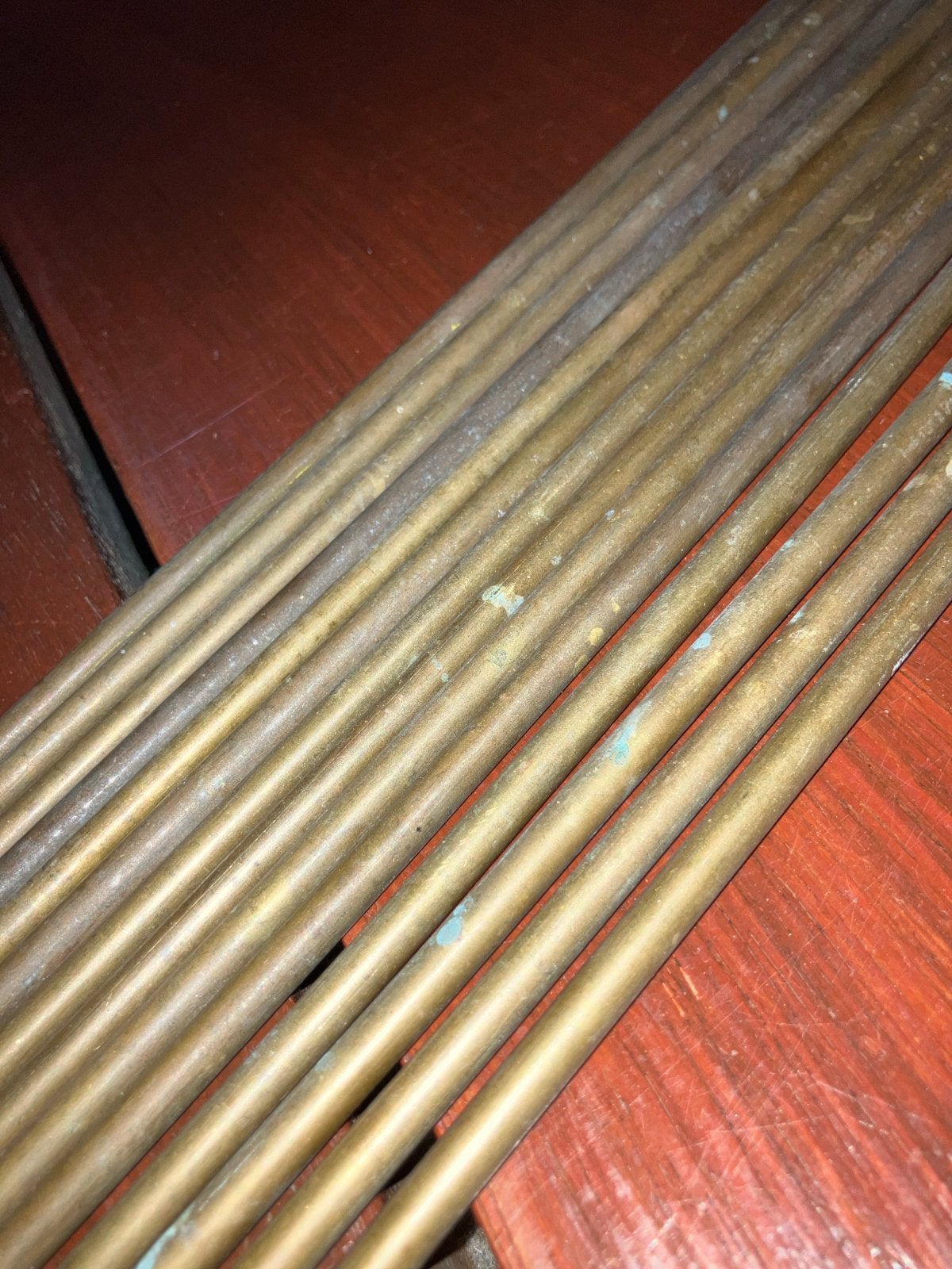 Set van 14 antieke messing traproedes - 60 cm (compleet)”., Antiek en Kunst, Ophalen of Verzenden, Koper