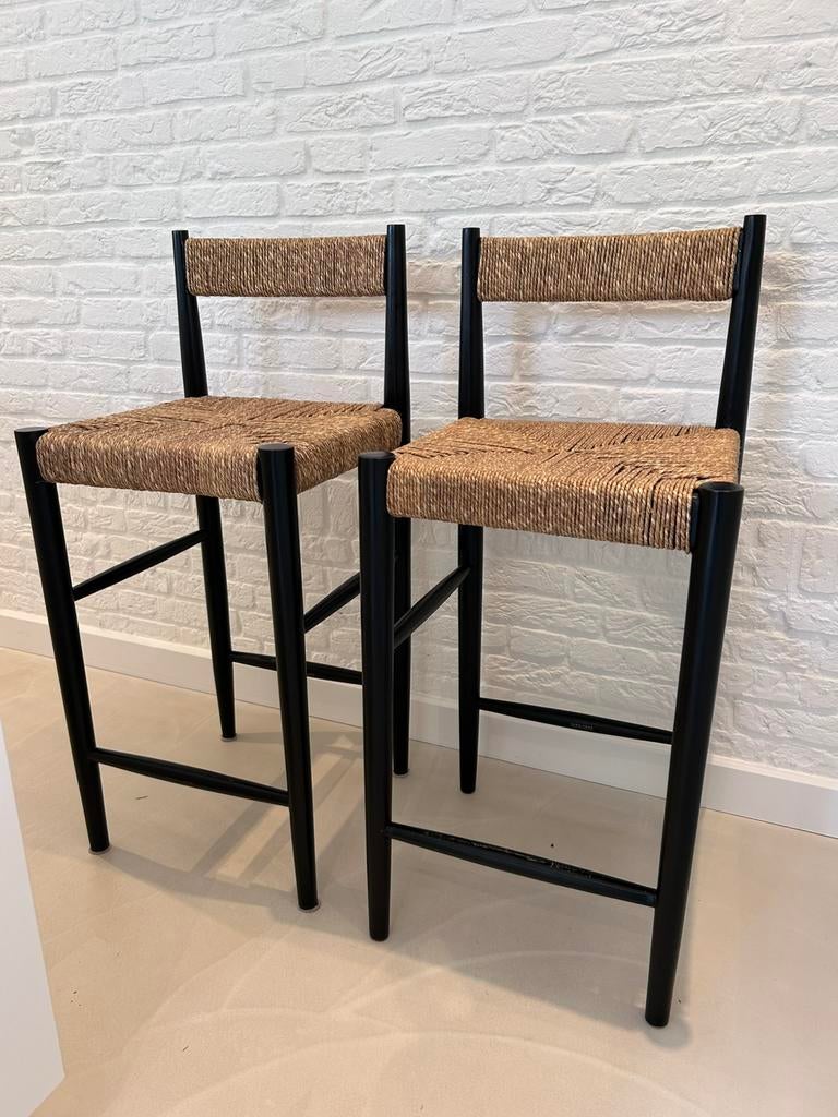 Zara home barkruk 2 stuks, Ophalen, Met voetsteun, 60 tot 90 cm, Zo goed als nieuw