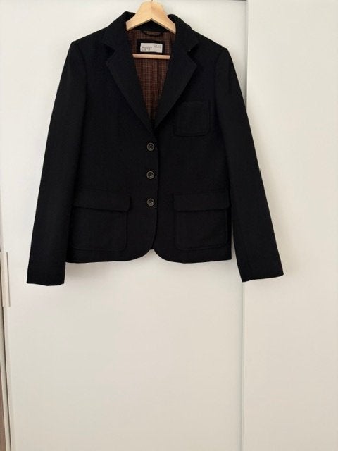 Esprit nieuwe wollen blazer maat 40(L), Maat 38/40 (M), Kostuum of Pak, Verzenden, Zwart