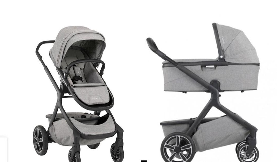 Kinderwagen Nuna Demi Grow – grijs, Ophalen, Zo goed als nieuw, Overige merken