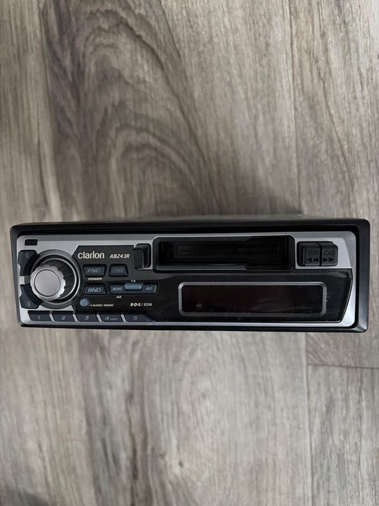 Clarion AB243R Autoradio Cassettespeler met RDS-EON, Ophalen of Verzenden, Gebruikt