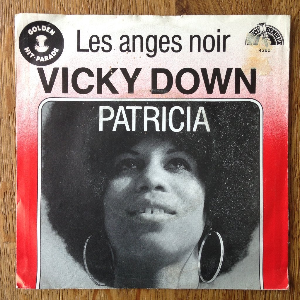 Vicky Down ‎Anges Noir Patricia 7" jazz Burt Blanca chanson, Cd's en Dvd's, Gebruikt, 7 inch, Ophalen of Verzenden, Jazz en Blues