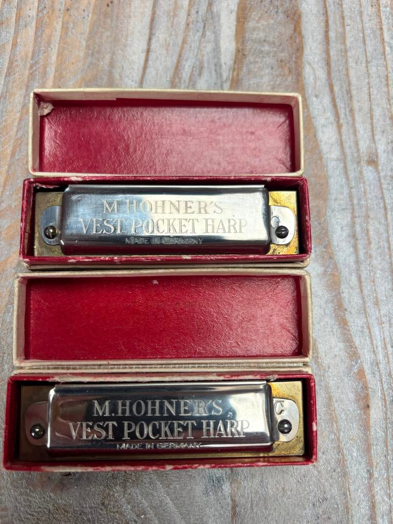 Vintage Hohner Mondharmonica's - Diverse Modellen, Ophalen, Gebruikt, Overige typen, Met koffer of doosje
