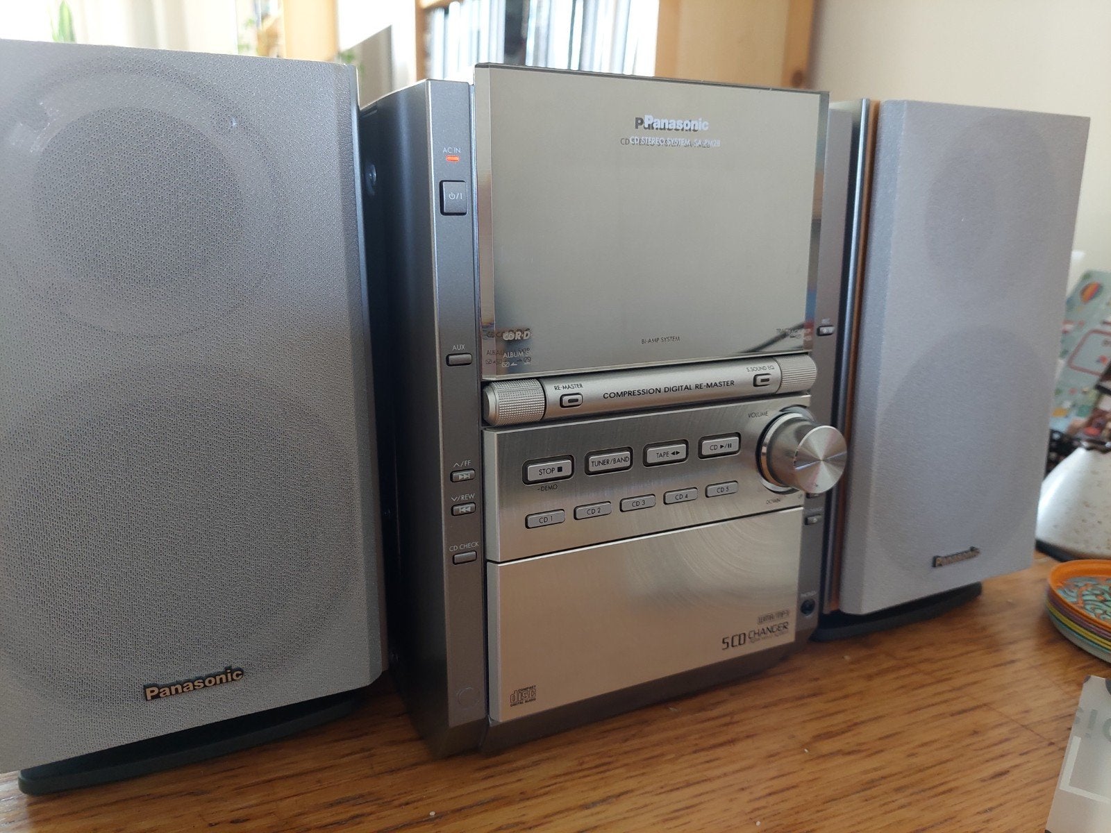 Panasonic SA-PM28 Microset met CD-s en cassette spelerpeler, Gebruikt, Cd-speler, Microset, Ophalen