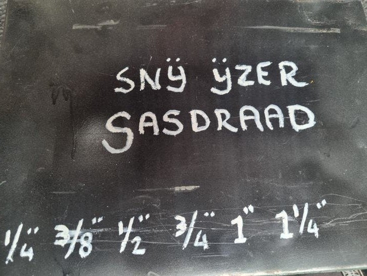 Snij ijzer draadset met pijpsnijder, Ophalen, Gebruikt, Snijgereedschap, Overige merken