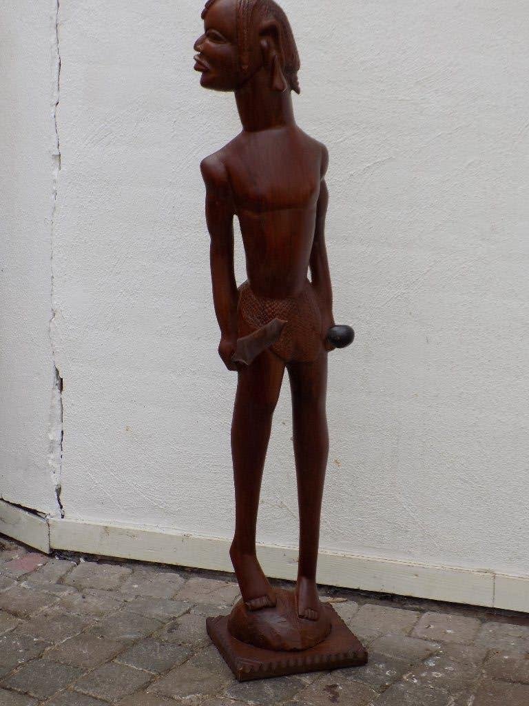 Restauratie hout Afrikaans houten sculptuur, Ophalen, Gebruikt, Hout
