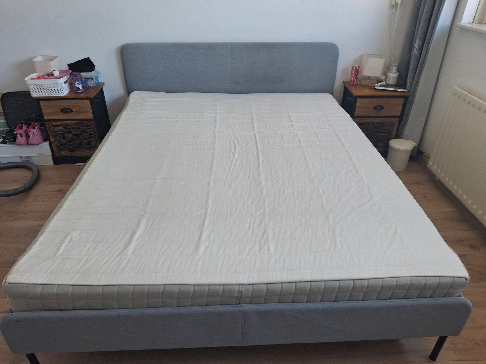 IKEA Hafslo bed met matras, zo goed als nieuw, Ophalen, Tweepersoons, Zo goed als nieuw, 200 cm