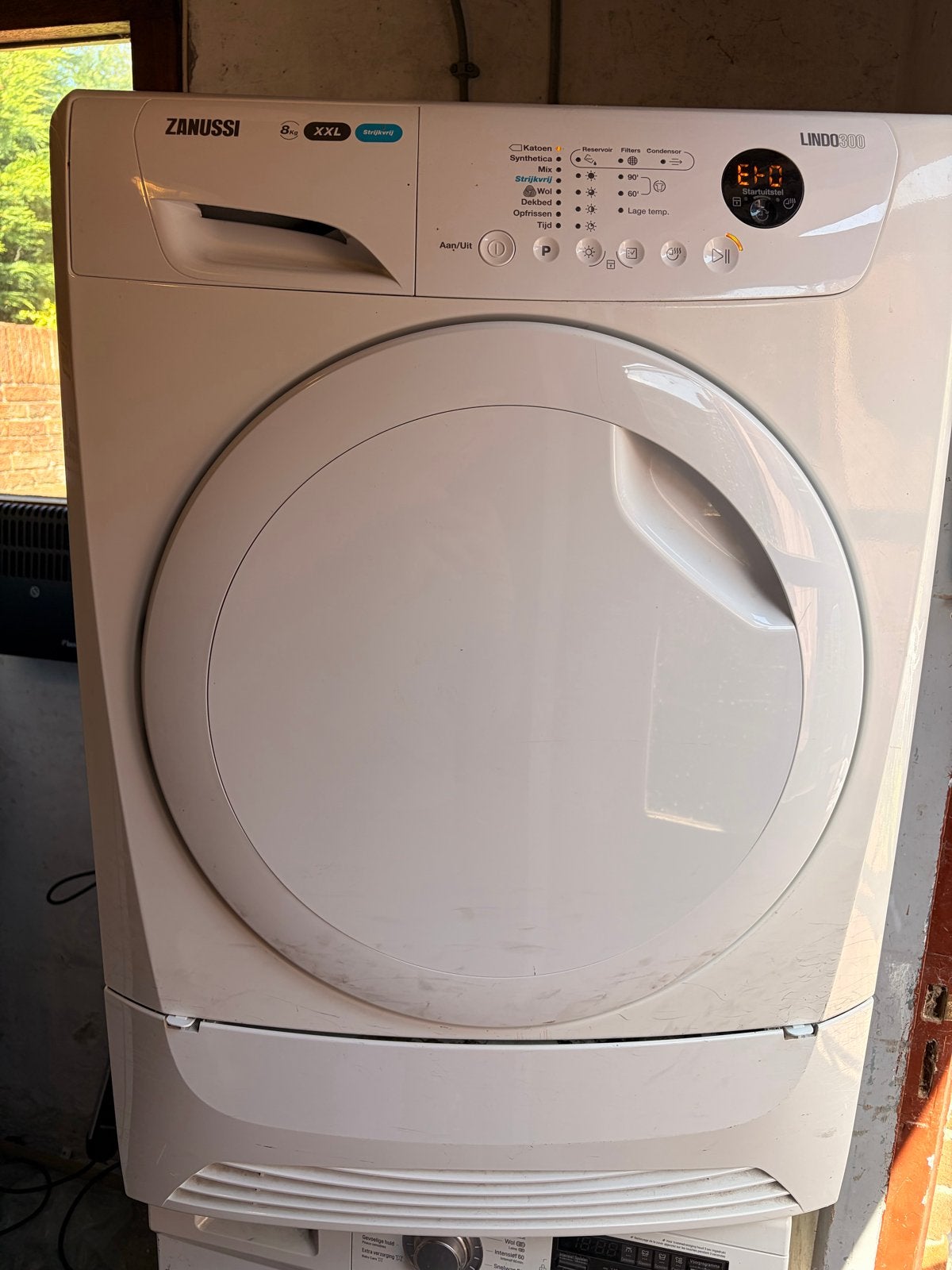 Zanussi ZDC8203P Condensdroger - Gratis (defect EH0), Witgoed en Apparatuur, Wasdrogers, Ophalen, 8 tot 10 kg, Voorlader, Niet werkend