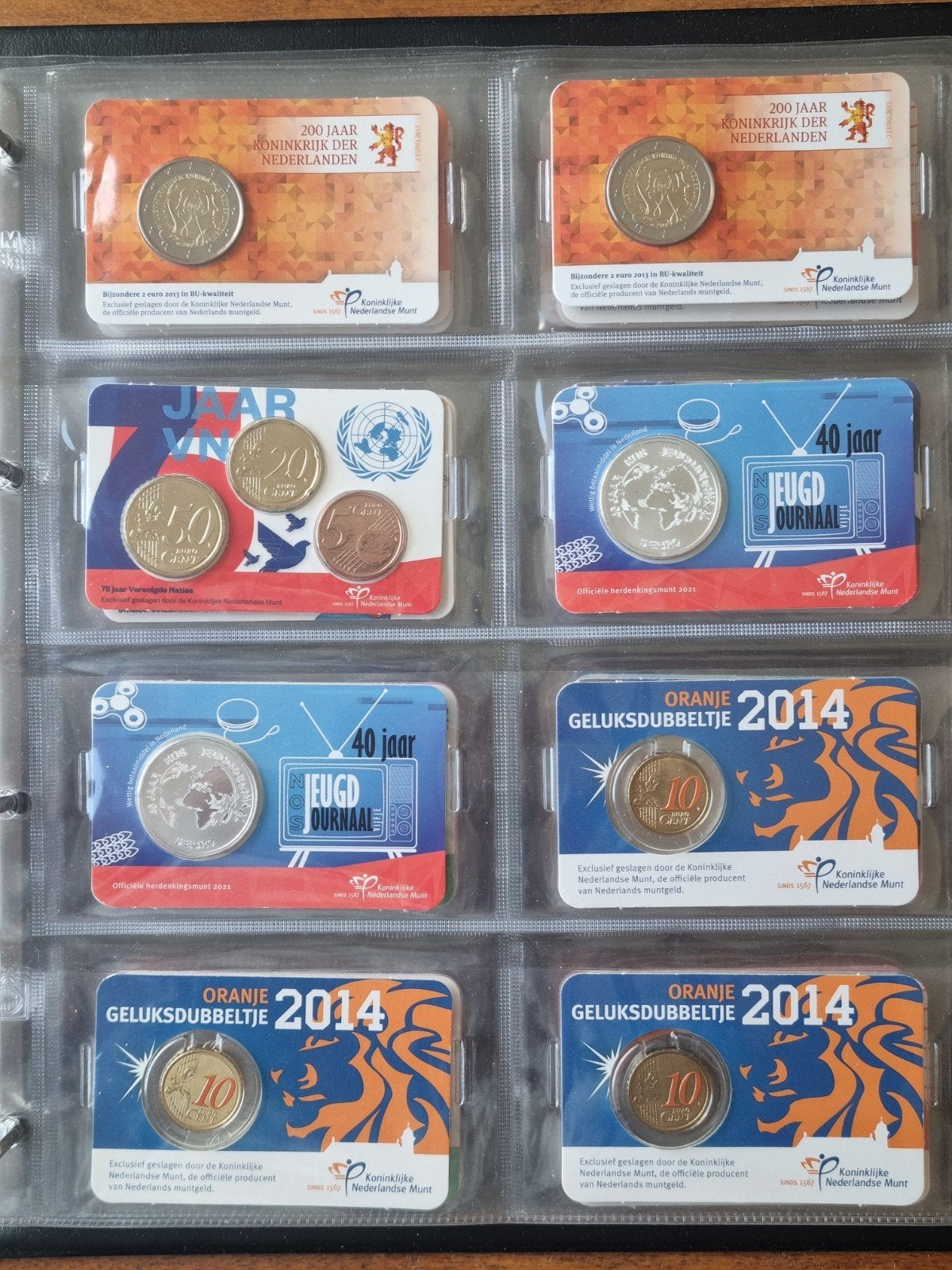 Album met totaal 44 coincards., Ophalen of Verzenden, Nederland, Munten