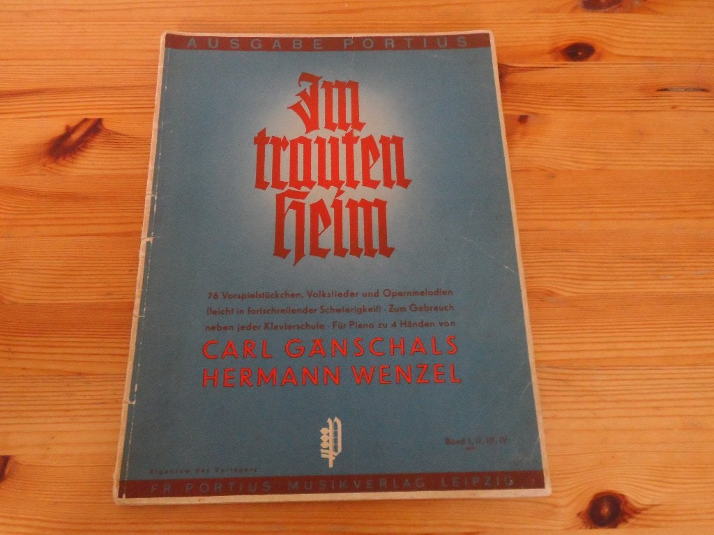 Im trauten heim - ganschals / wenzel - band 1 en 3, Gebruikt, Ophalen of Verzenden, Artiest of Componist, Piano