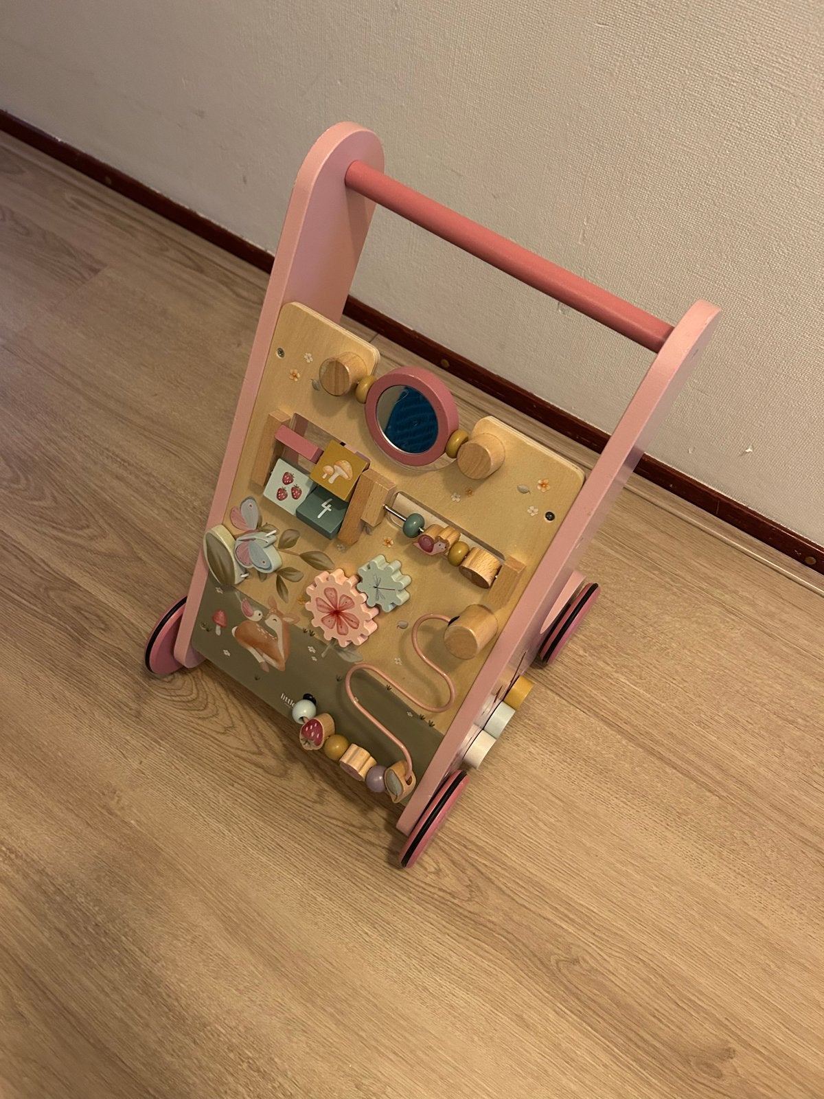 Little Dutch Houten Loopwagen met Activiteiten, Ophalen, Zo goed als nieuw, Overige typen, Met wieltjes