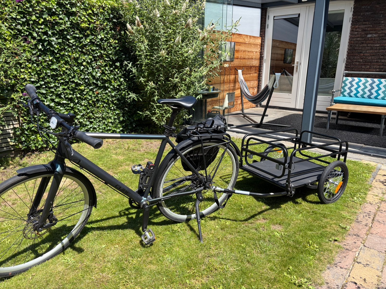 Fietskar extra verstevigd., Ophalen of Verzenden, Zo goed als nieuw, Kinderkar