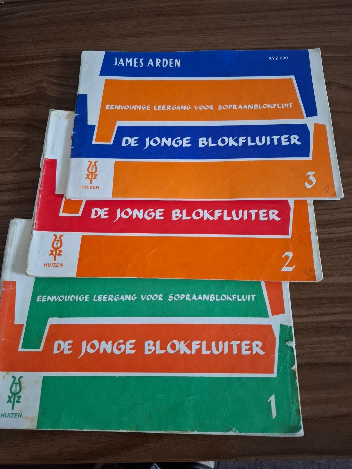 De Jonge Blokfluiter - Complete Leergang (Deel 1, 2, 3), Ophalen of Verzenden, Gebruikt, Les of Cursus, Blokfluit