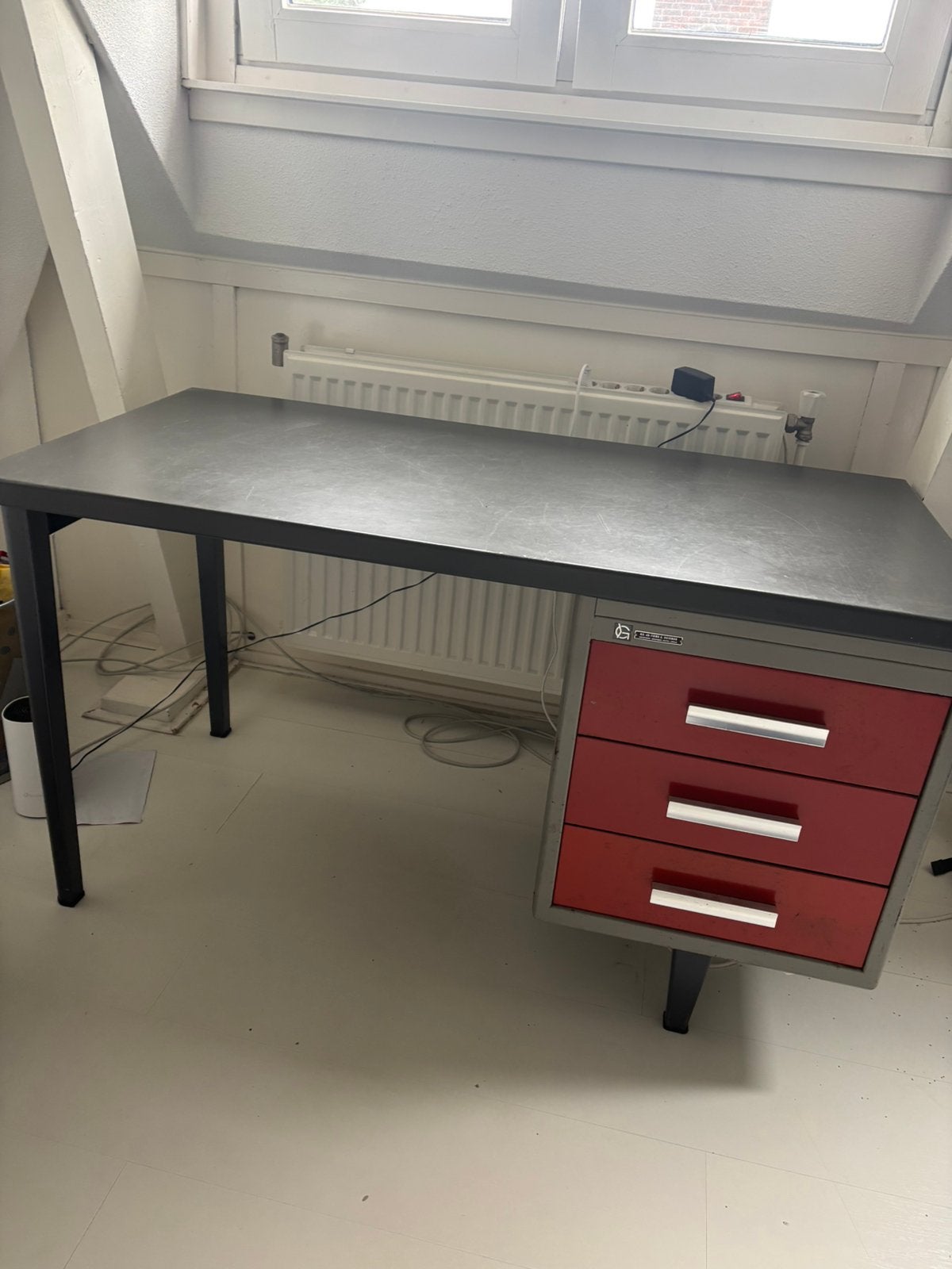 Vintage Gispen Kleurodesk 7800 – A.R. Cordemeyer, Huis en Inrichting, Bureaus, Ophalen, Zo goed als nieuw