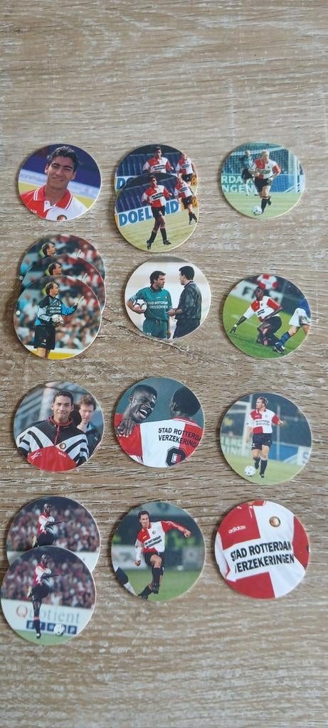Jaren 90 Feyenoord Rotterdam klupper Flippo's voetbal flippo, Ophalen of Verzenden, Gebruikt, Feyenoord, Overige typen