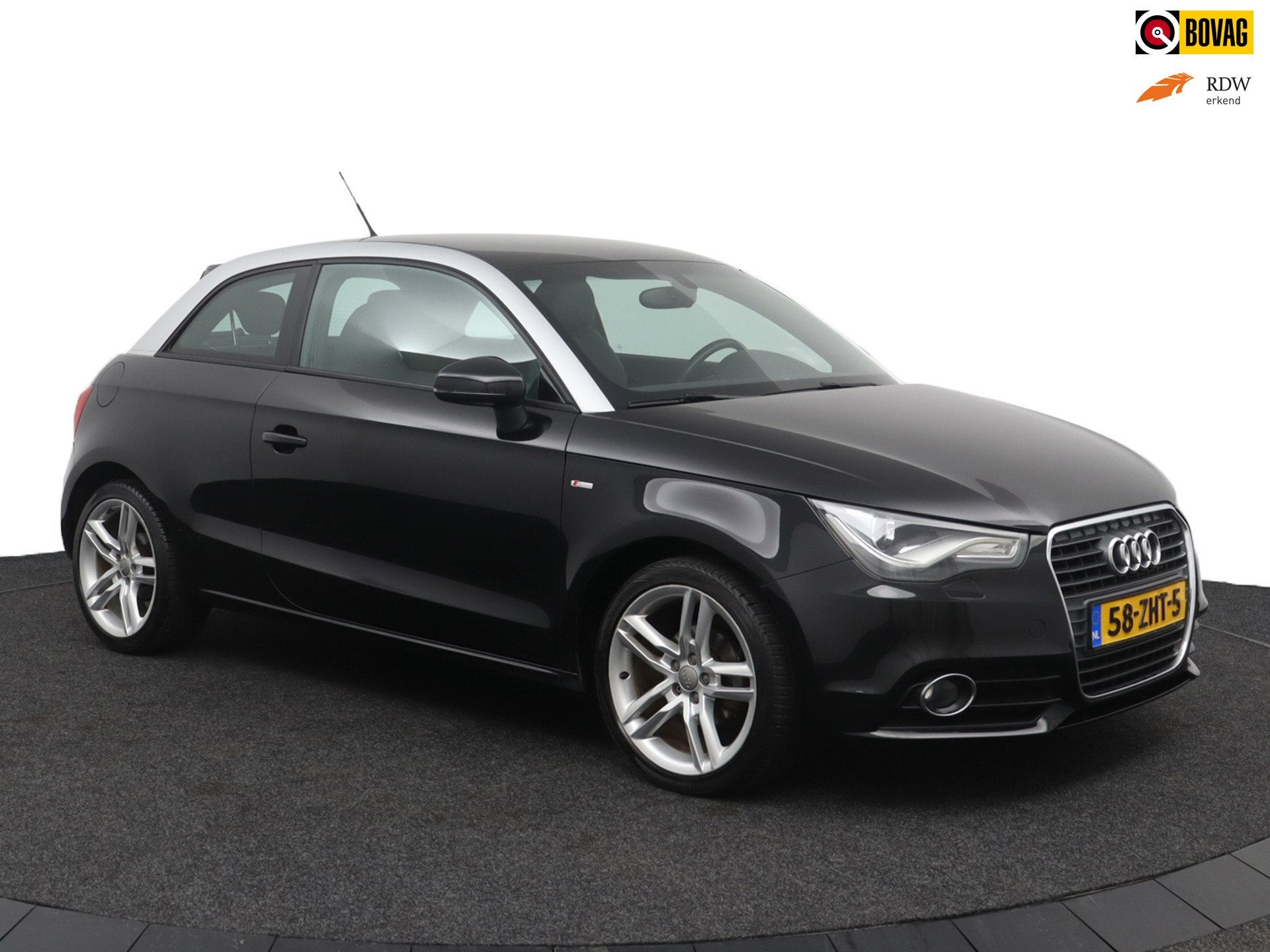 Audi A1 1.2 TFSI S edition I CRUISE I LEER I ZWARTE HEMEL, Voorwielaandrijving, Euro 5, 86 pk, Zwart