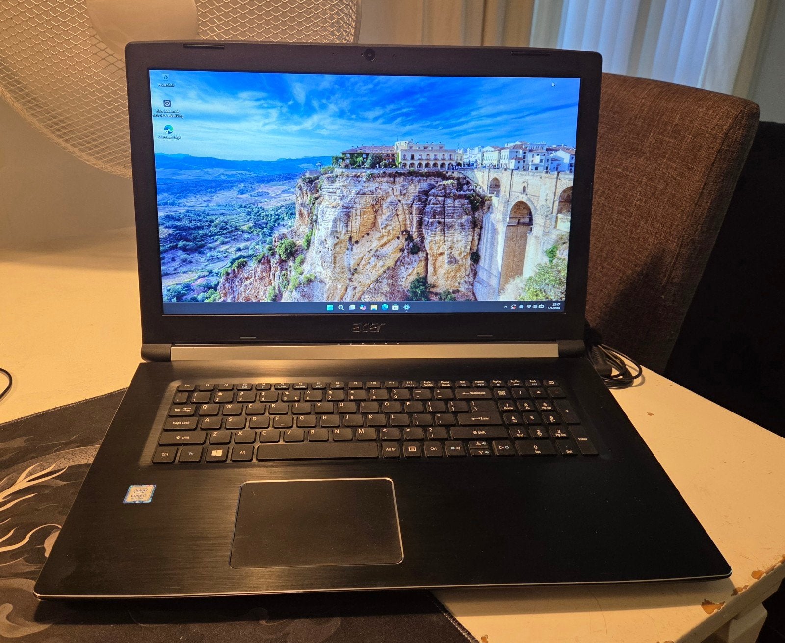 Acer Aspire A 517-51 - 17 Inch - 256 SSD ' 8 GB Ram, Computers en Software, Windows Laptops, 256 GB, 2 tot 3 Ghz, Qwerty, 8 GB