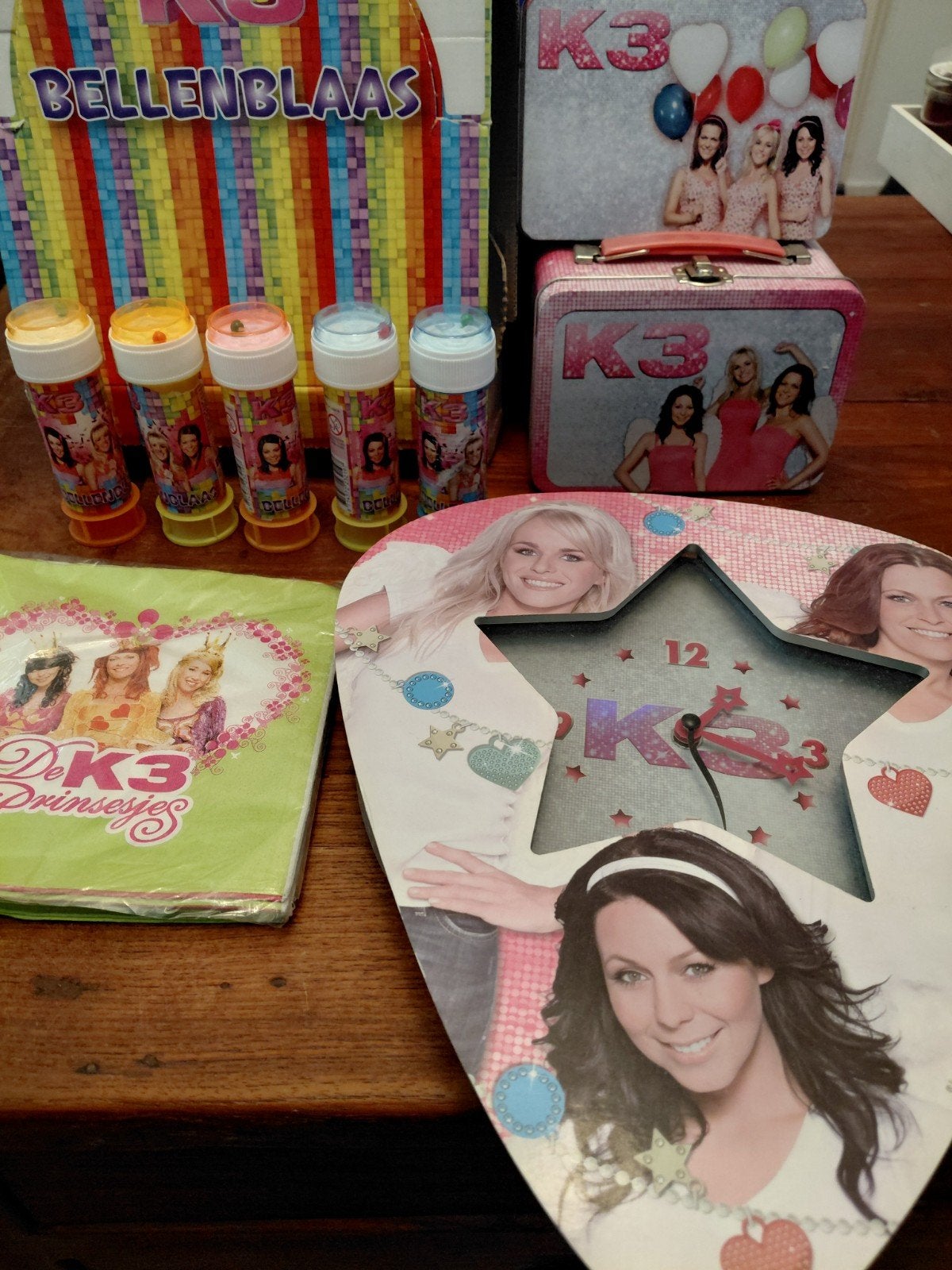 Grote K3 fan set: spel, boeken, bellenblaas en meer!, Ophalen of Verzenden