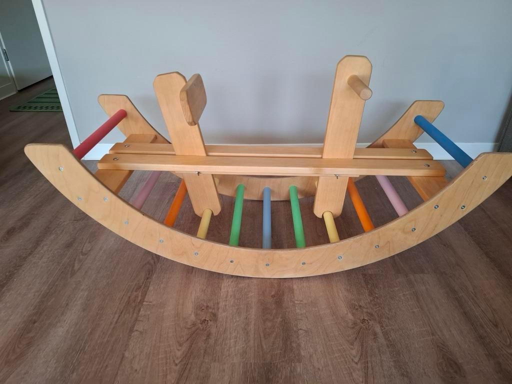 Houten Schommel en Klimboog voor Kinderen, Ophalen, Zo goed als nieuw, Jongen of Meisje