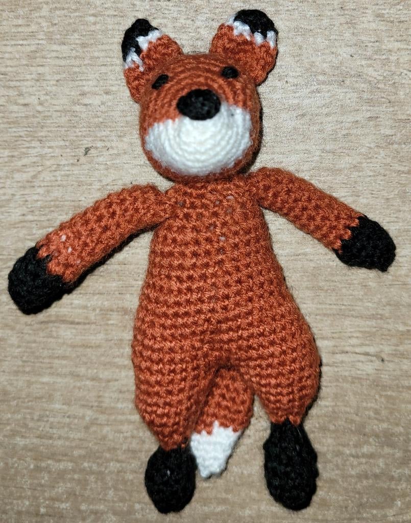 Handgemaakte gehaakte vos knuffeltje, Oranje, Overige merken, Nieuw, Ophalen of Verzenden