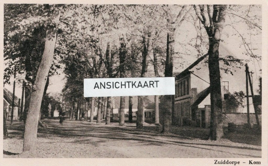 Ansichtkaart Zuiddorpe - Kom, Ophalen of Verzenden, 1920 tot 1940, Ongelopen, Zeeland