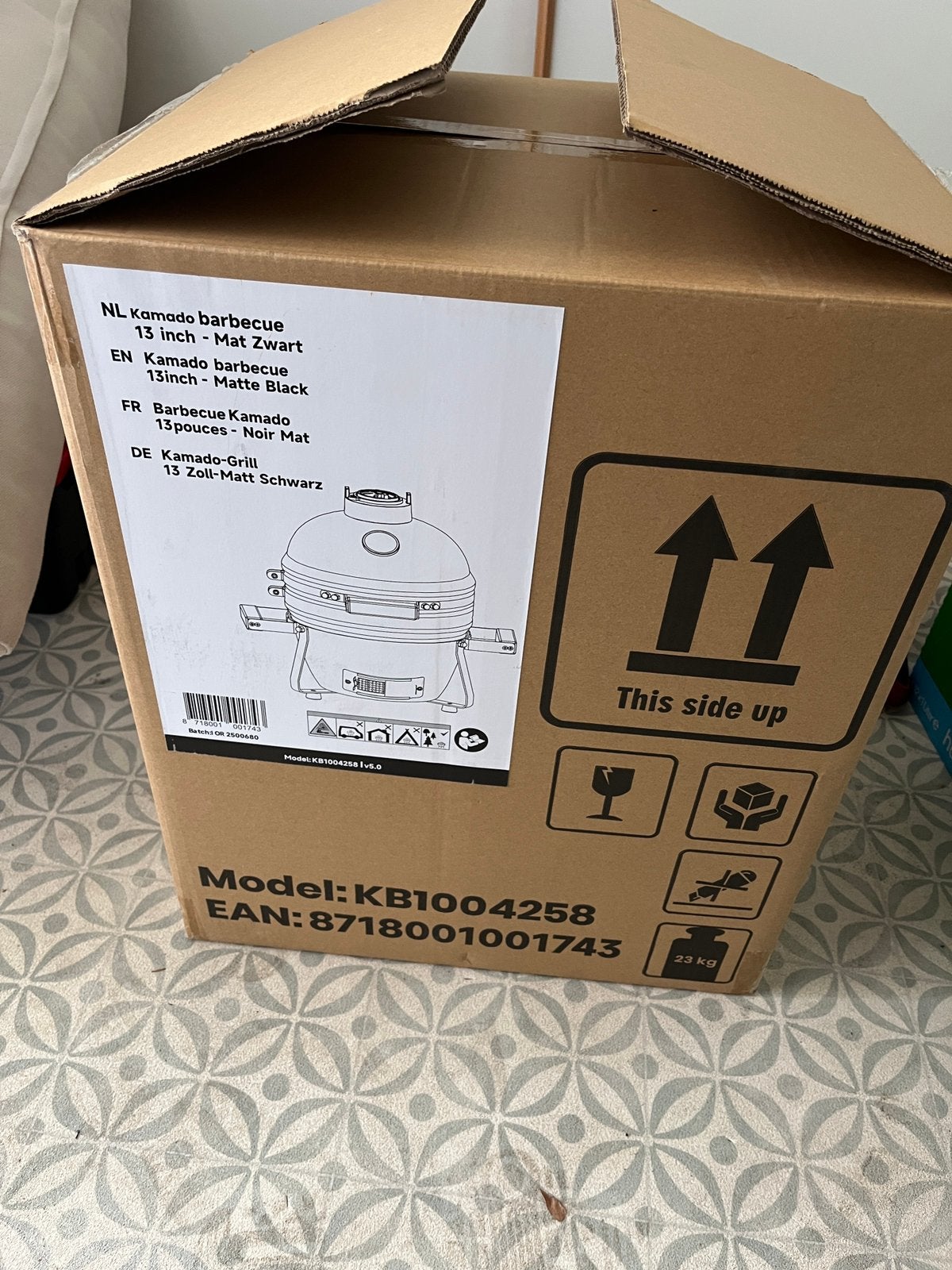 Nieuw in doos 13 inch Kamado barbeque, Ophalen, Nieuw