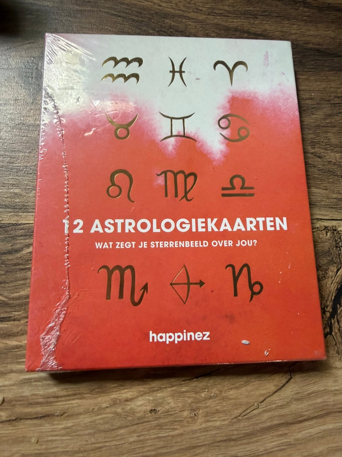 Happinez 12 Astrologiekaarten set met  sterrenbeeldtekens, Ophalen of Verzenden, Nieuw, Overige typen