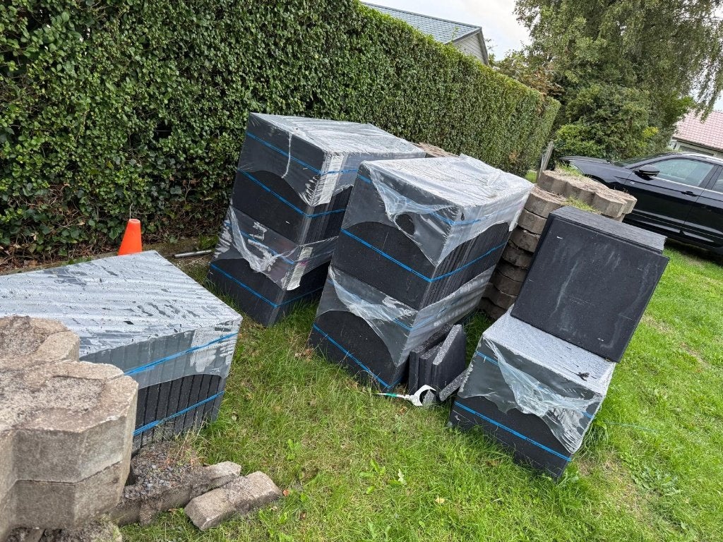 Betontegels 50x50x4 antraciet, Ophalen, Nieuw, 10 m² of meer, Beton