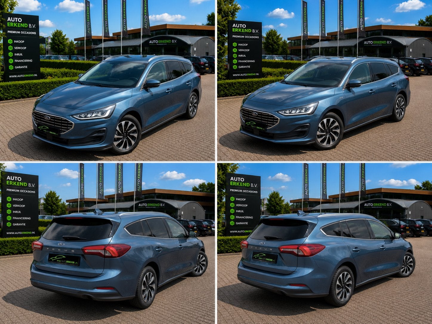 Ford FOCUS Wagon 1.0 EcoBoost Titanium X Business Hybrid, 12 maanden, Gebruikt, 1295 kg, Blauw