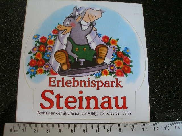 sticker erlebnispark steinau A66 logo ezel rodelbaan, Verzenden, Zo goed als nieuw, Bedrijf of Vereniging