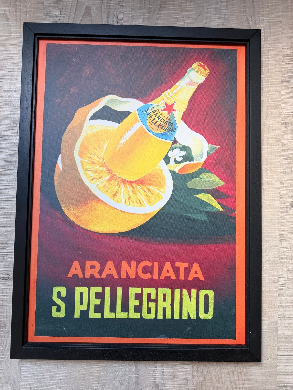 Set van 3 San Pellegrino Vintage Posters - Ingelijst, Huis en Inrichting, 50 – 75, Ophalen of Verzenden, 50 tot 75 cm, Print