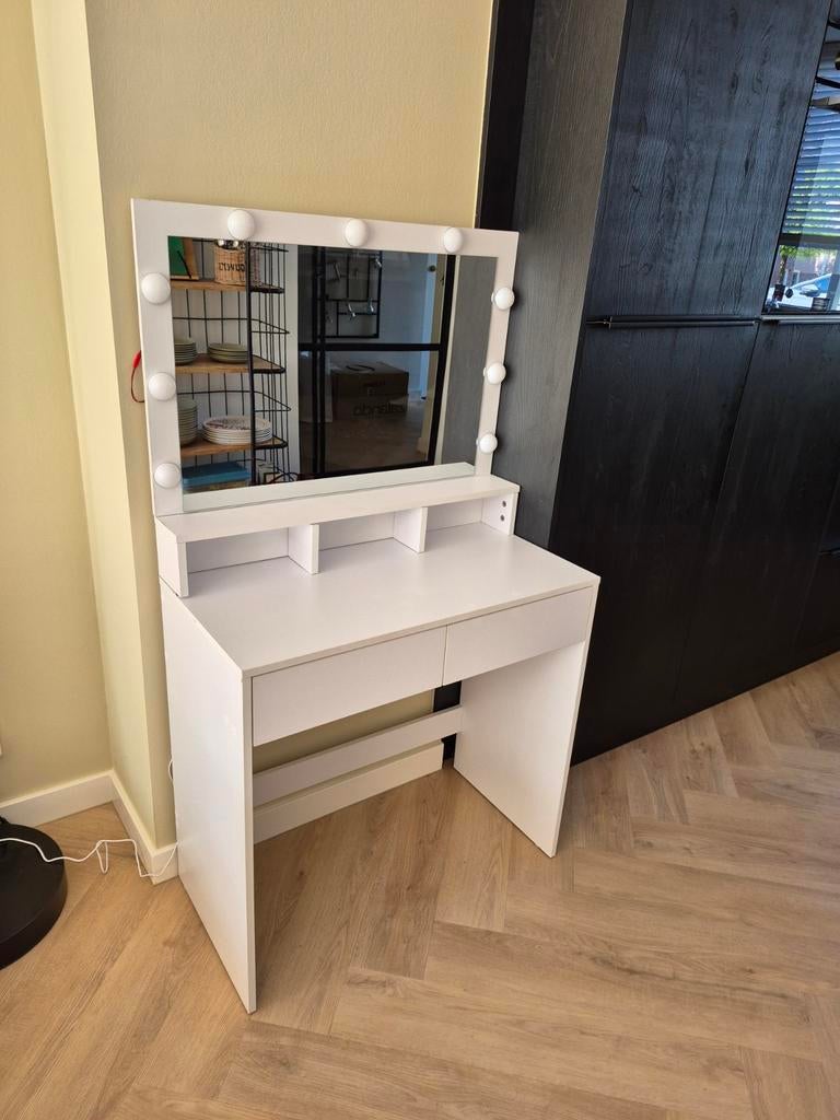 Make up bureau/kaptafel met licht, Ophalen, Gebruikt, 50 tot 100 cm, Minder dan 100 cm