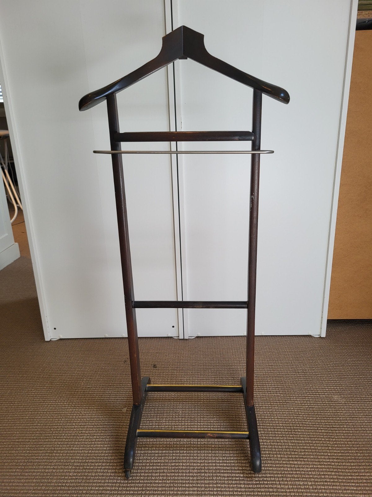 2 Vintage Dressboys - Houten Kledingstandaards, Huis en Inrichting, Ophalen, Gebruikt, Bruin, Vintage