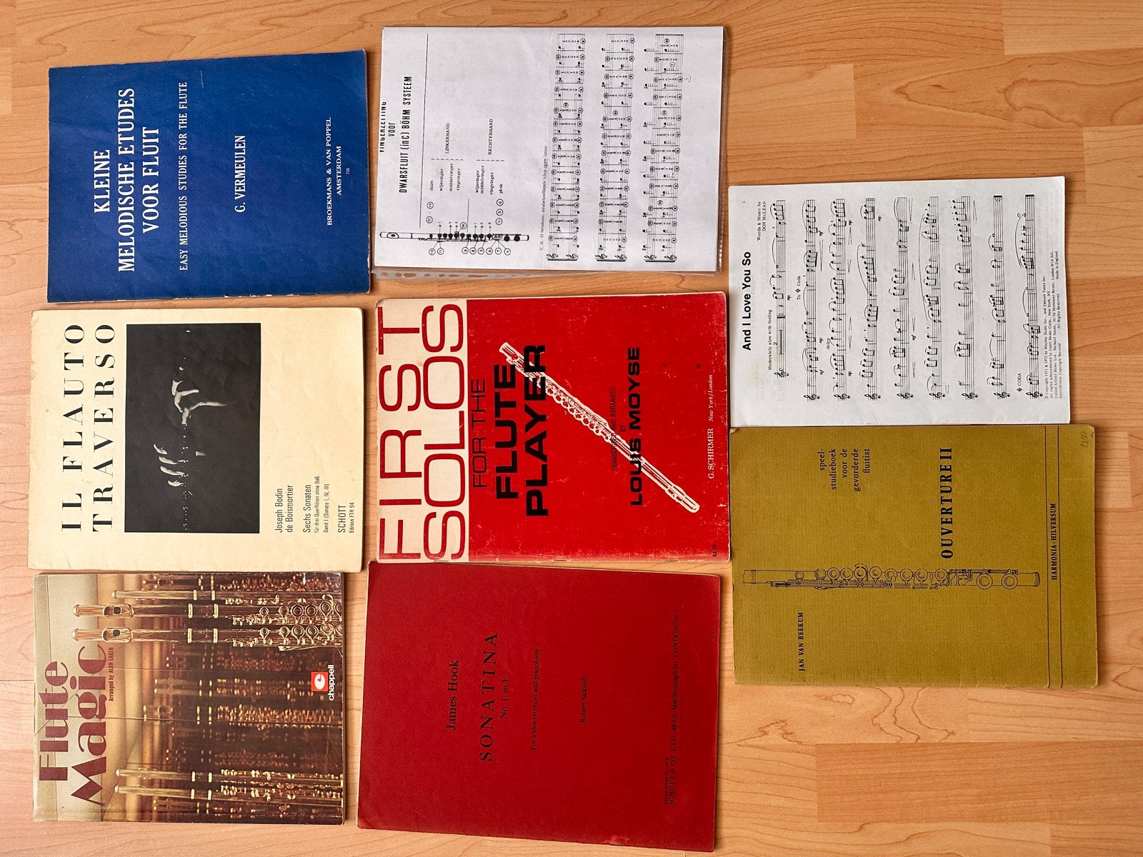 Diverse bladmuziek voor fluit - Etudes, solo's en meer, Muziek en Instrumenten, Gebruikt, Klassiek, Les of Cursus, Dwarsfluit of Piccolo